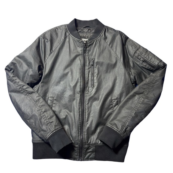 Express Other - Express Men's Black Bomber Jacket - Size S - Excellent Condition